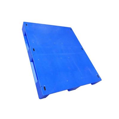 青い6Tスタティック ロードの経済のプラスチック パレット120 x 100cmの青いプラスチック パレット
