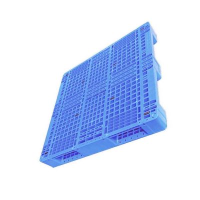 110x110青い13.8Kg頑丈なプラスチック パレットHDPEの兵站学の交通機関