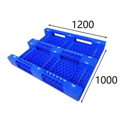 産業HDPEプラスチック パレットPE青い1200 x 1000 4つの方法記入項目