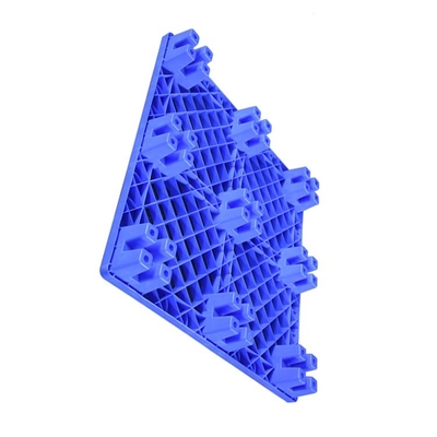 医学/食糧のための600Kg動的負荷1100 x 1100プラスチック パレットNestable青いHDPE