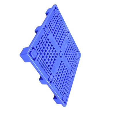 食糧工場平らなプラスチック パレット1000 x 1000 x 140青いHDPE 0.6Tの負荷