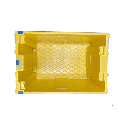 100%のHDPEの黄色い移動プラスチック木枠600 X 400 X 275mm頑丈な耐久EU箱