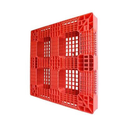 1100 x 1100の産業プラスチック パレット赤いHDPE
