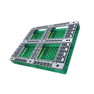 緑の単一の直面された産業プラスチック パレット48X40動的負荷1500Kg