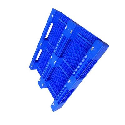 青い6Tスタティック ロードの経済のプラスチック パレット120 x 100cmの青いプラスチック パレット
