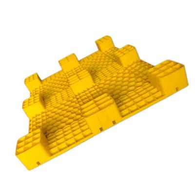 黄色い米国農務省はプラスチック パレット貯蔵のPEの輸出120x100cmを承認した