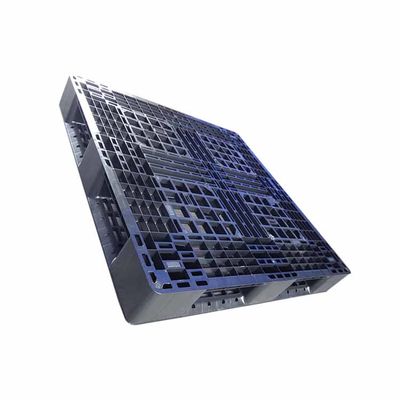 衛生学の黒いPEのラッカブルのプラスチック パレット1100 x 1100閉じたループ システム