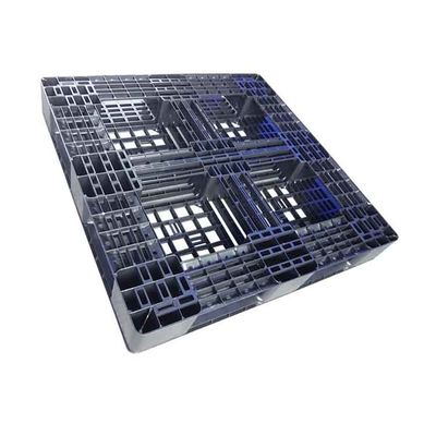 衛生学の黒いPEのラッカブルのプラスチック パレット1100 x 1100閉じたループ システム