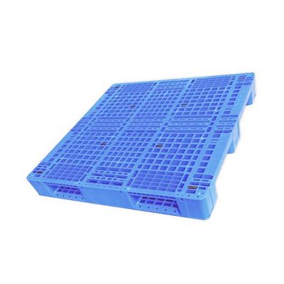 1100x1100 HDPEの積み重ね可能なプラスチック パレット動的2.5T青い13.8Kg