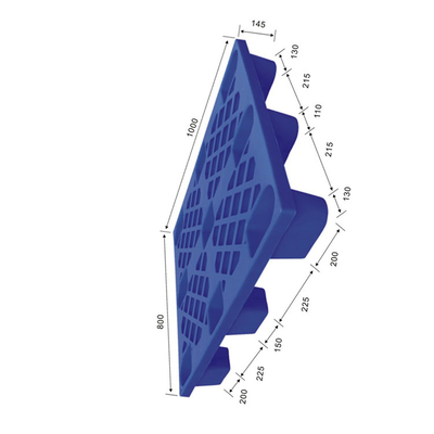 1000X800倉庫動的プラスチック パレットHDPEのポリエチレン400Kg
