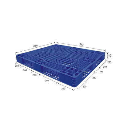 再生利用できるHDPE港のためのNestableプラスチック パレットPP FM 4000Kg空電