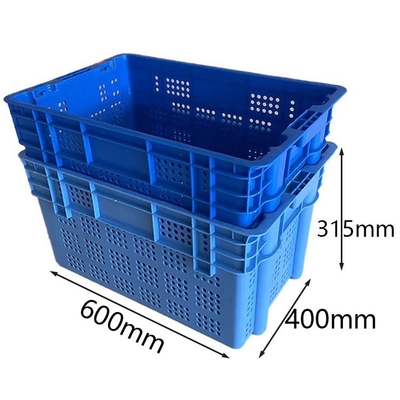 Nestableプラスチック木枠600の野菜のフルーツのためのX 400動的負荷50Kg
