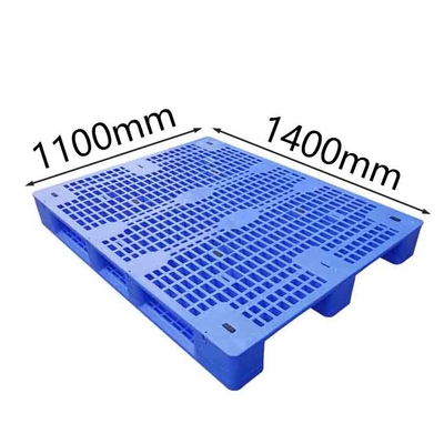 HDPE Nestableプラスチック パレット1400X1100倉庫1500Kgの原動力