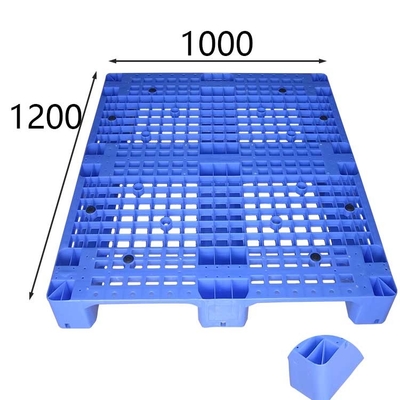スタティック ロード ヨーロッパの標準的なHDPE 6000のKgのRackableのプラスチック パレット青い1200x1000